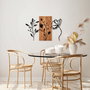 Wallity Triple Flowers - 383 Escultura de Pared de Madera y Metal